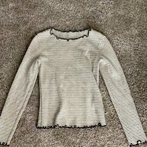 Shein Ribbed Stripe Long Sleeve